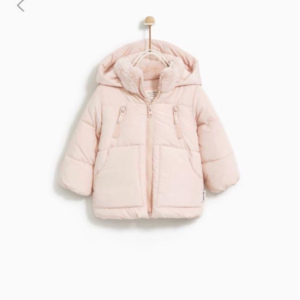 Zara puffer coat 12/18M